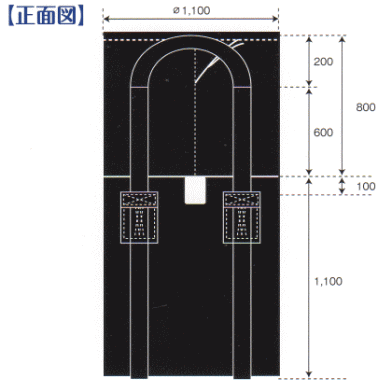 千尋バック　GTB-3　チヒロバック寸法図