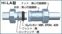 ネジなし鋼管用継手 マルチ型 Laカップリング